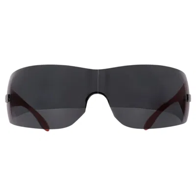 Pre-owned Versace Shield Logo Sunglasses In Black