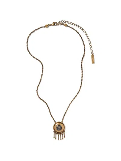 Versace Shield Necklaces In Gold