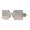 Versace Oversize-frame Sunglasses In Brown