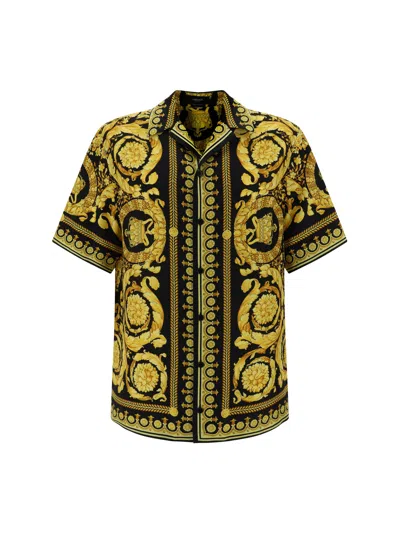 Versace Shirt In Gold