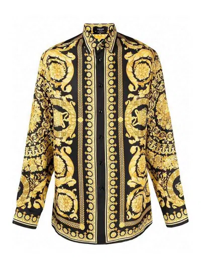 Versace Shirt In Gold