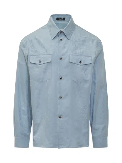 Versace Shirt In Blue