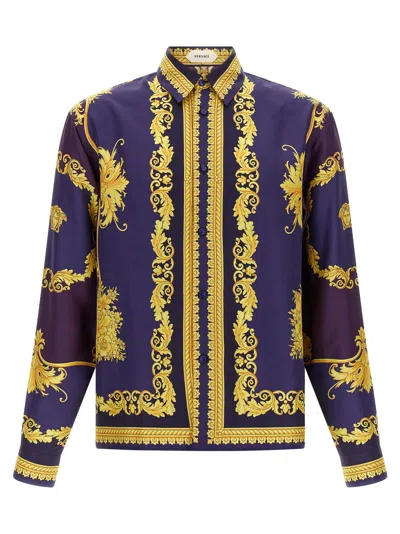 Versace Shirt In Purple