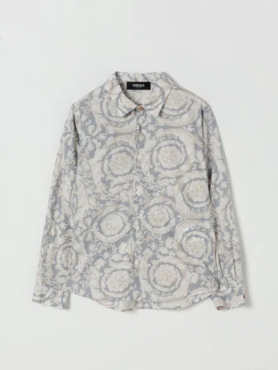 Versace Shirt  Kids Color Beige In Gray
