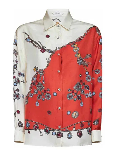 Versace Shirt In Red