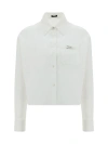 Versace White Poplin Shirt In White