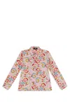Versace Floral-print Shirt In Multicolor