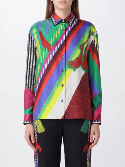 Versace Shirt Woman Color Multicolor