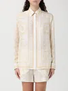 Versace Pattern-printed Long-sleeved Shirt In Neutral