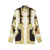 Versace Coral Theatre Shirt And Blouse Multicolor In Yellow