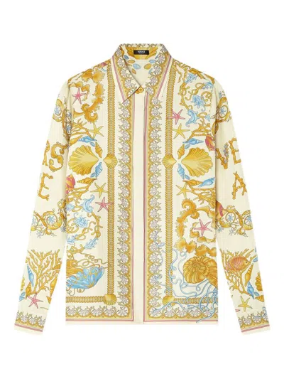 Versace Shirts In Gold