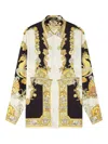 Versace Coral Theatre Shirt And Blouse Multicolor In Yellow