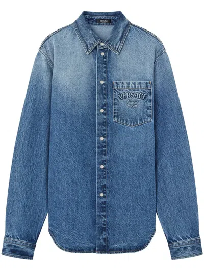Versace Shirts In Blue