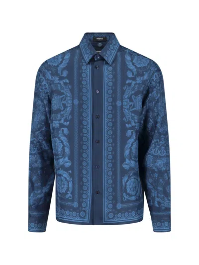 Versace Shirts In Blue