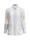 Versace Women's Silk Shirt The Cut Of The Gods In Multicolour
