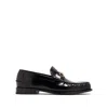 Versace Medusa Crocodile-embossed Leather Loafers