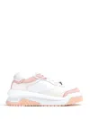 Versace Leather Sneakers With Greca Detail
