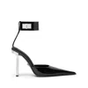 Versace 105mm Slice Slingback Pumps In Black