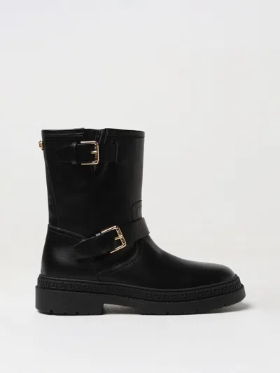 Versace Shoes  Kids Color Black In Schwarz