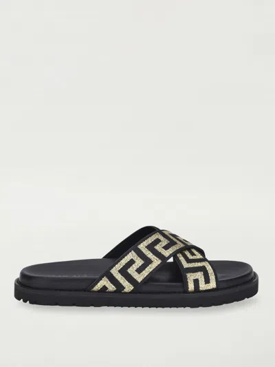 VERSACE SANDALS VERSACE MEN COLOR BLACK,H18006002