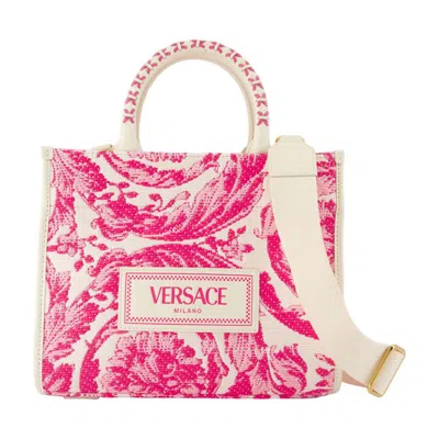 Versace Shopping Bag In Pink