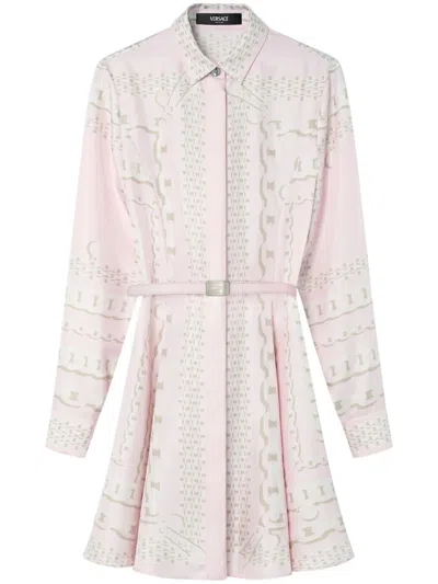 VERSACE SHORT DRESS WITH PRINT