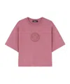 Versace Short Short-sleeved T-shirt In Pink