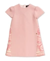 Versace Short Sleeve Dress In Pink