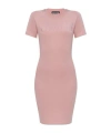 Versace Short Sleeve Dress In Pink