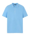 Versace Short Sleeve Polo Shirt In Blue