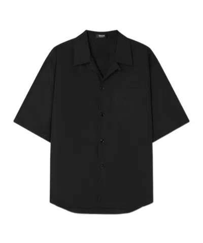 Versace Short Sleeve Shirt In Black