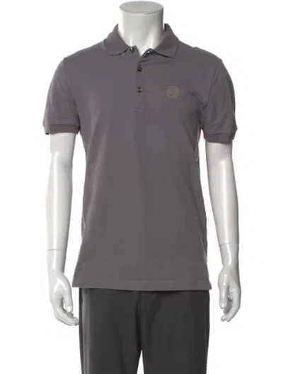 Pre-owned Versace Short Sleeve Shirt In Gray