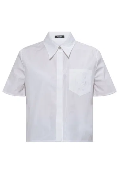 Versace Short Sleeve Shirt In White