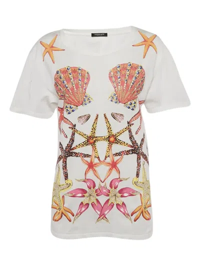 Pre-owned Versace Short-sleeve T-shirt In White