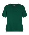 Versace Patterned Short-sleeve Top In Green