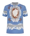 Versace Medusa-motif Polo Shirt In Blue