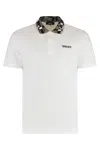 Versace Short-sleeved Polo Shirt In White