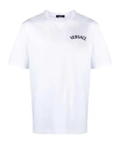 Versace T-shirt With Logo In White