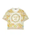 Versace Baroque Underwater Cropped T-shirt In Multi