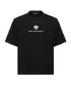 Versace Cotton T-shirt With Medusa Embroidery