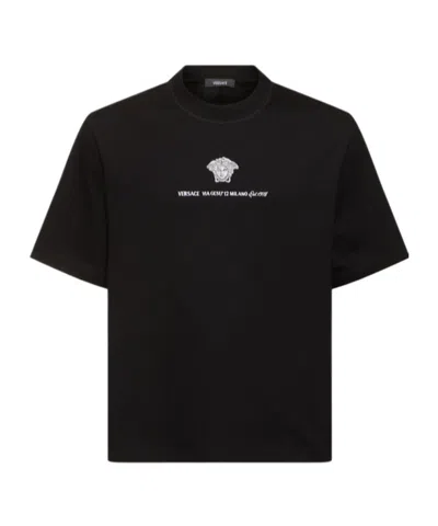 Versace T-shirt In Black
