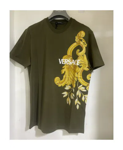 Versace Short-sleeved T-shirt In Green