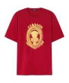 Versace Medusa Column T-shirt In Red