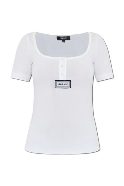 Versace Short-sleeved T-shirt In White