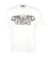 Versace White T-shirt With Medusa Head Logo Print On The Front In White