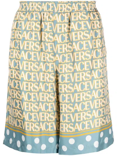 Versace Shorts In Blue