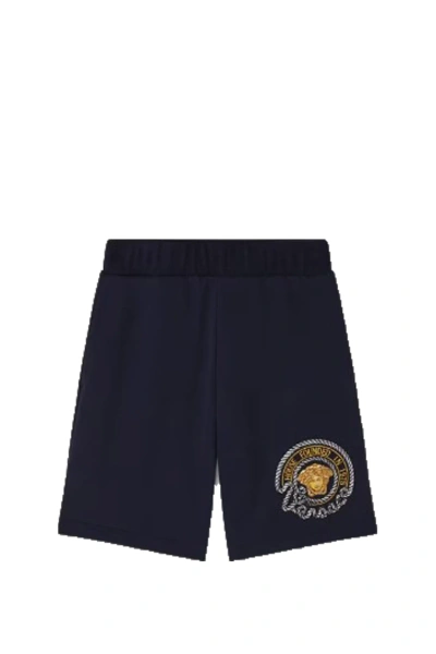 Versace Kids' Shorts In Blue