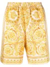 Versace Shorts In Yellow