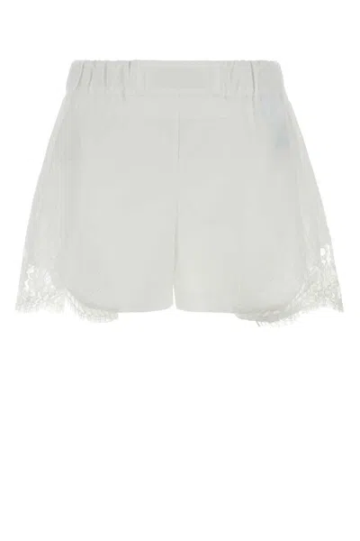Versace Shorts Responsible Light Weight Poplin In White