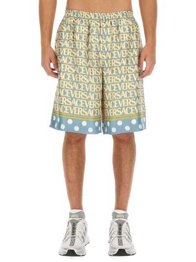 VERSACE SHORTS WITH LOGO